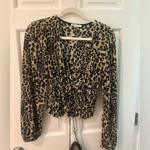 Leopard zara small shirt